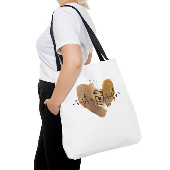 Life is Like : A Coffee Spill" cute with an awesome Life Quote Tote Bag (AOP)#C - Picture 4 of 4